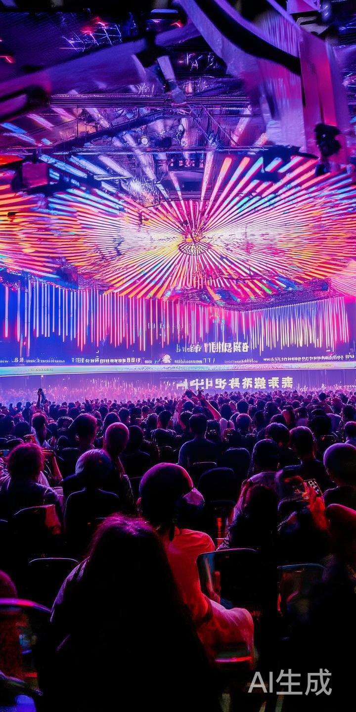 盛况空前的现场氛围令人振奋
走进年会现场，首先扑